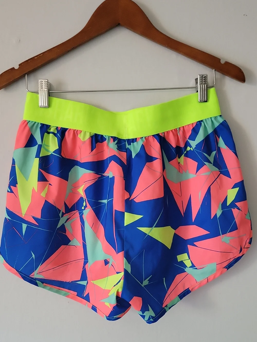 Gymshark Neon Multi-Print Women's Athletic Shorts Size Medium